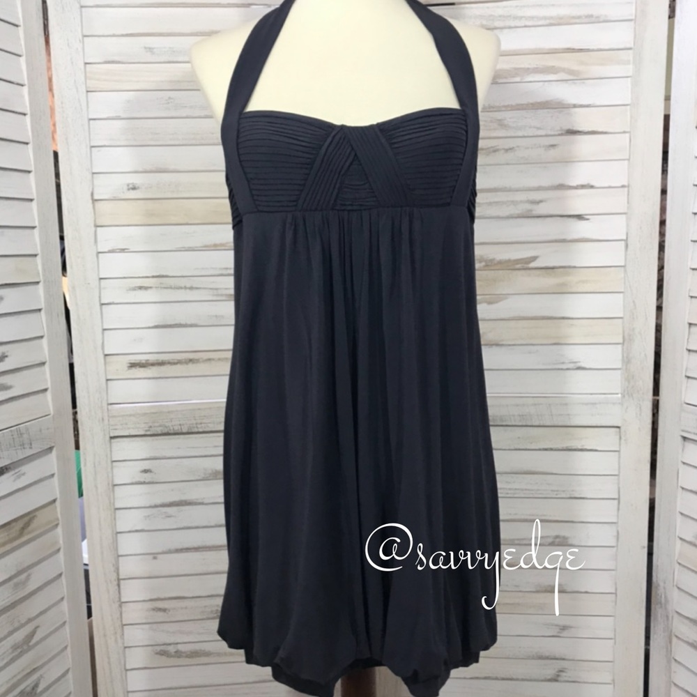 BCBG Halter Bubble Hem Dress